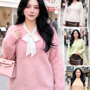 1268:เสื้อไหมพรมขนกระต่าย