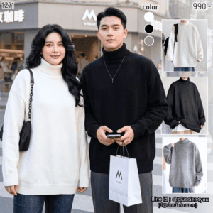 1271:เสื้อไหมพรมOver Size