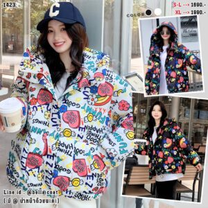 1423:เสื้อโค้ทลายการ์ตูน