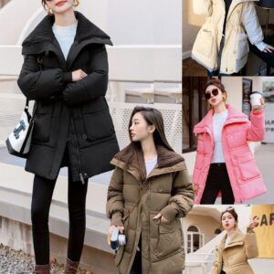 1643:เดรส coat ขนเป็ดเทียม