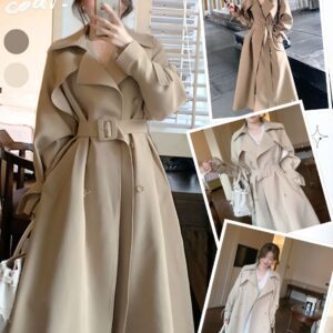 1849:Premium Trench Coat แต่งเข็มขัด