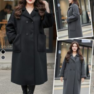 1971:โค้ทสีพื้นตัวยาวทรง oversize