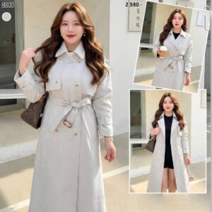 2068:Trench coat  plus size